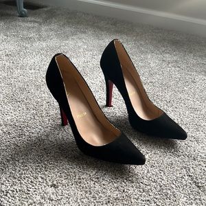 Black Suede Christian Louboutin Heels